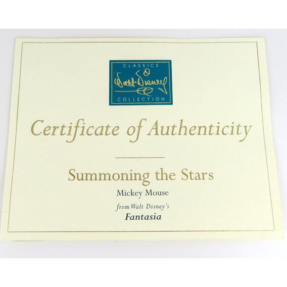 Walt Disney Classics Collection Mickey Mouse Fantasia Summoning the Stars Figure - Picture 14 of 16